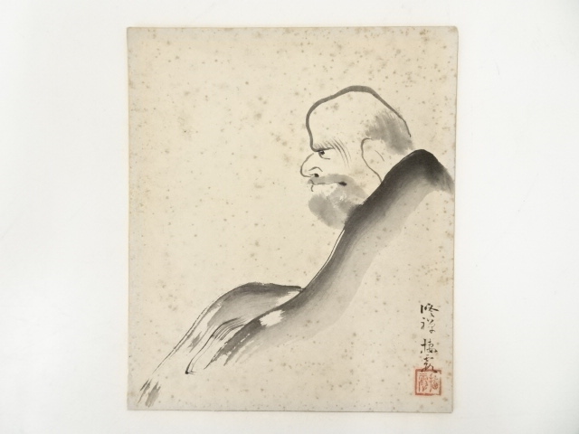 原絵肉筆 道具 ] - 道具 矢沢弦月筆 人物 肉筆紙本掛軸（保護箱）□z | ネット